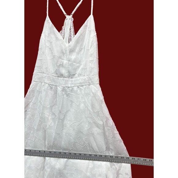 Rue 21 - Women's Summer Sleeveless High Low Hem Ruffle Floral Dress - White - 3X - Picture 5 of 16